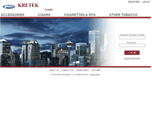 Tablet Screenshot of kretek.ca